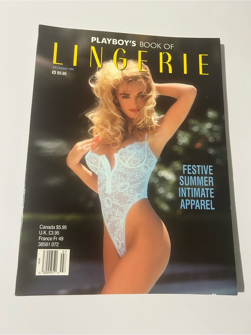 Playboy's Book of Lingerie Magazine July/August 1992